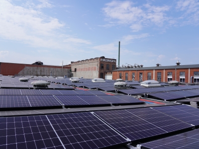 Sonnenergie für Linoleum-Produktion