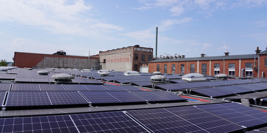 Sonnenergie für Linoleum-Produktion