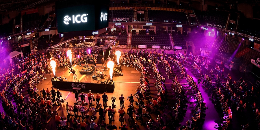 Über 600 ICG® Fans cyceln in der Arena