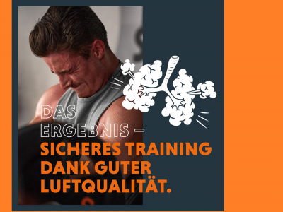 Das Training im Fitnessstudio ist dank hygienischer Luftwechselrate sicher