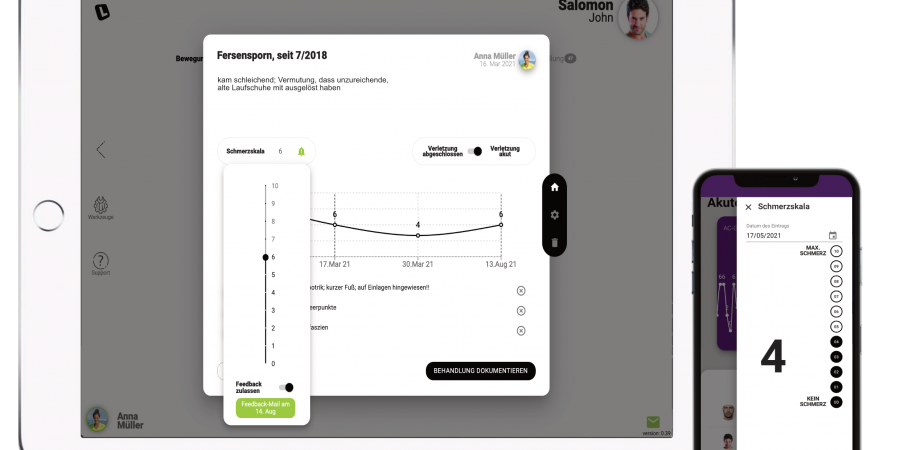 Erweiterung um Schmerzfeedback